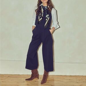 Beverly ponte wide leg cropped pant